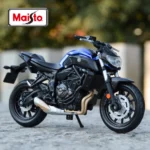 Maisto 1:18 2018 Yamaha MT07 Vehículos de fundición a presión estáticos Pasatiempos coleccionables Modelo de motocicleta Juguetes